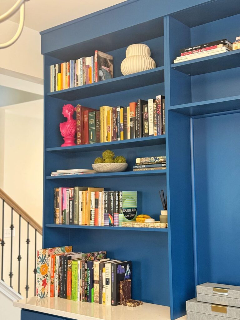 wooden bookcase