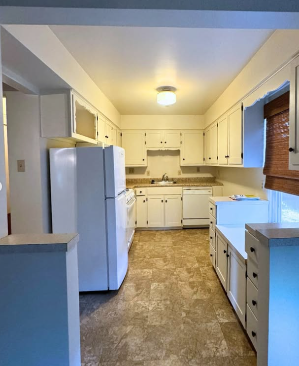 Kitchen before remodeling showing original layout before renovation in Naperville Illinois