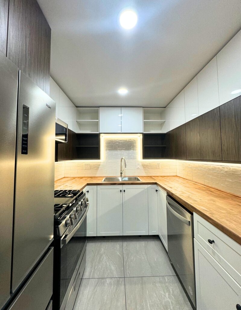 Custom kitchen remodeling project with built-in cabinetry in Naperville Illinois