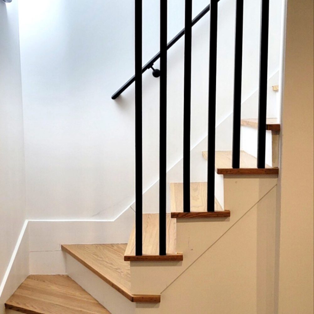 Custom Built safety stairs railing